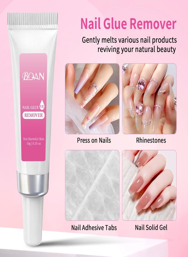 BQAN 10g Semi Nail Glue for Press On Nails, Super Strong | Quick Drying | Long Lasting | No UV Light Needed for Fake Acrylic Nails Tips with 10ml Nail Glue Remover - Image 4